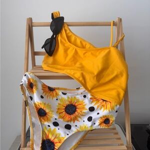 Sunflower Yellow Kids Swim Set